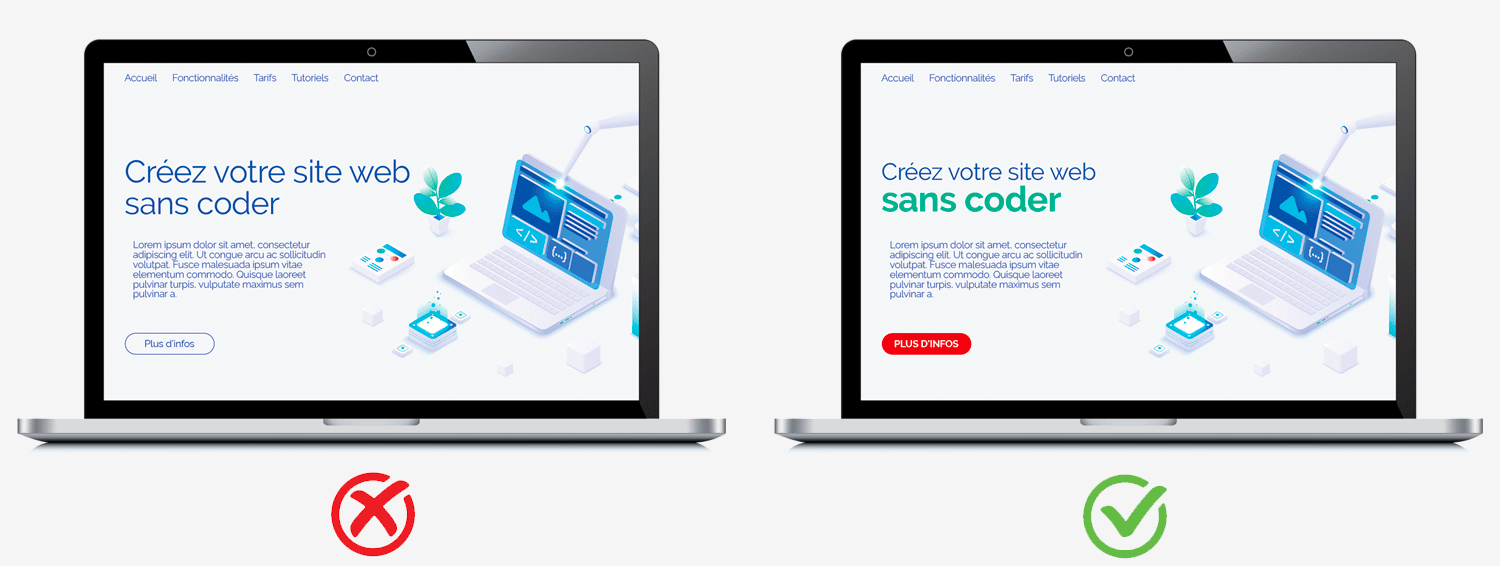 Effet Von Restorff sur une Landing Page 