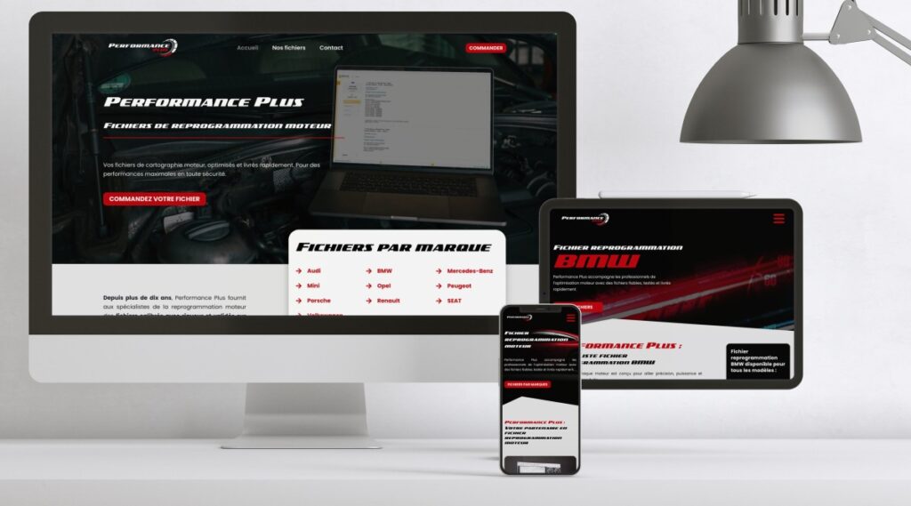 Création d'un site internet pour Performance Plus - Domino Com
