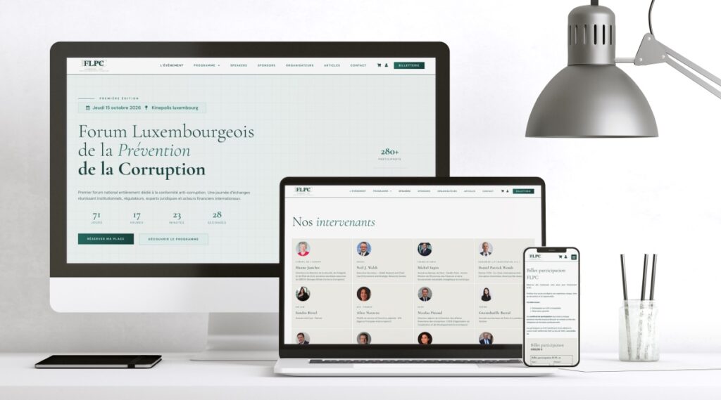 Création du site du FLPC par Domino Com